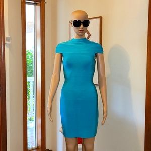 Bebe dress in teal color